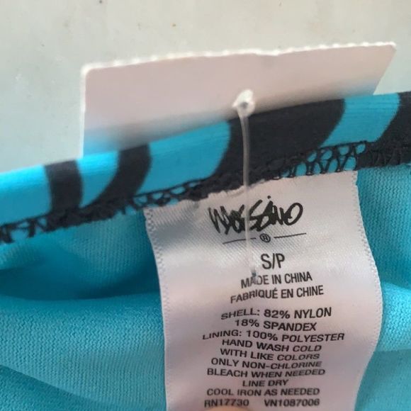 🌈5/$25 Mossimo navy/white ocean pattern bikini bottoms - Picture 5 of 6